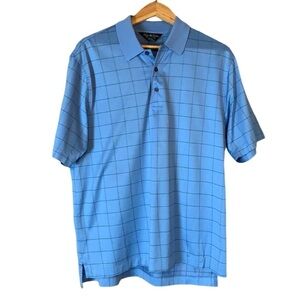 Brooks Brothers Country Club Performance knit Polo Blue Size Medium